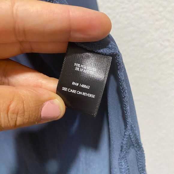 Torrid‎ Long Sleeve Open Front Long Duster Cardigan Sweater Navy Blue Size 0 - Picture 8 of 9